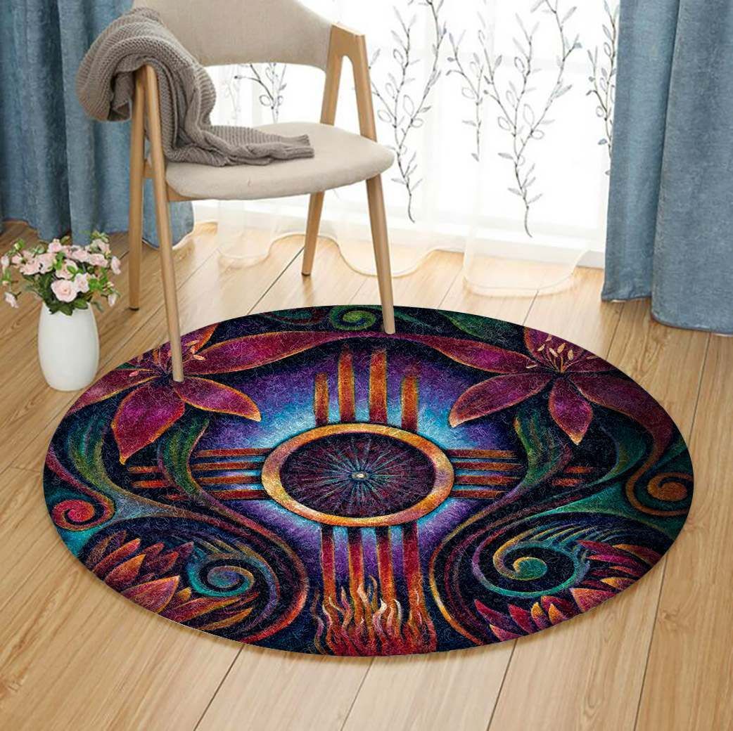 Flower Round Carpet