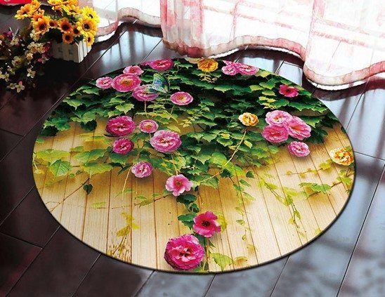 Flower Round Carpet