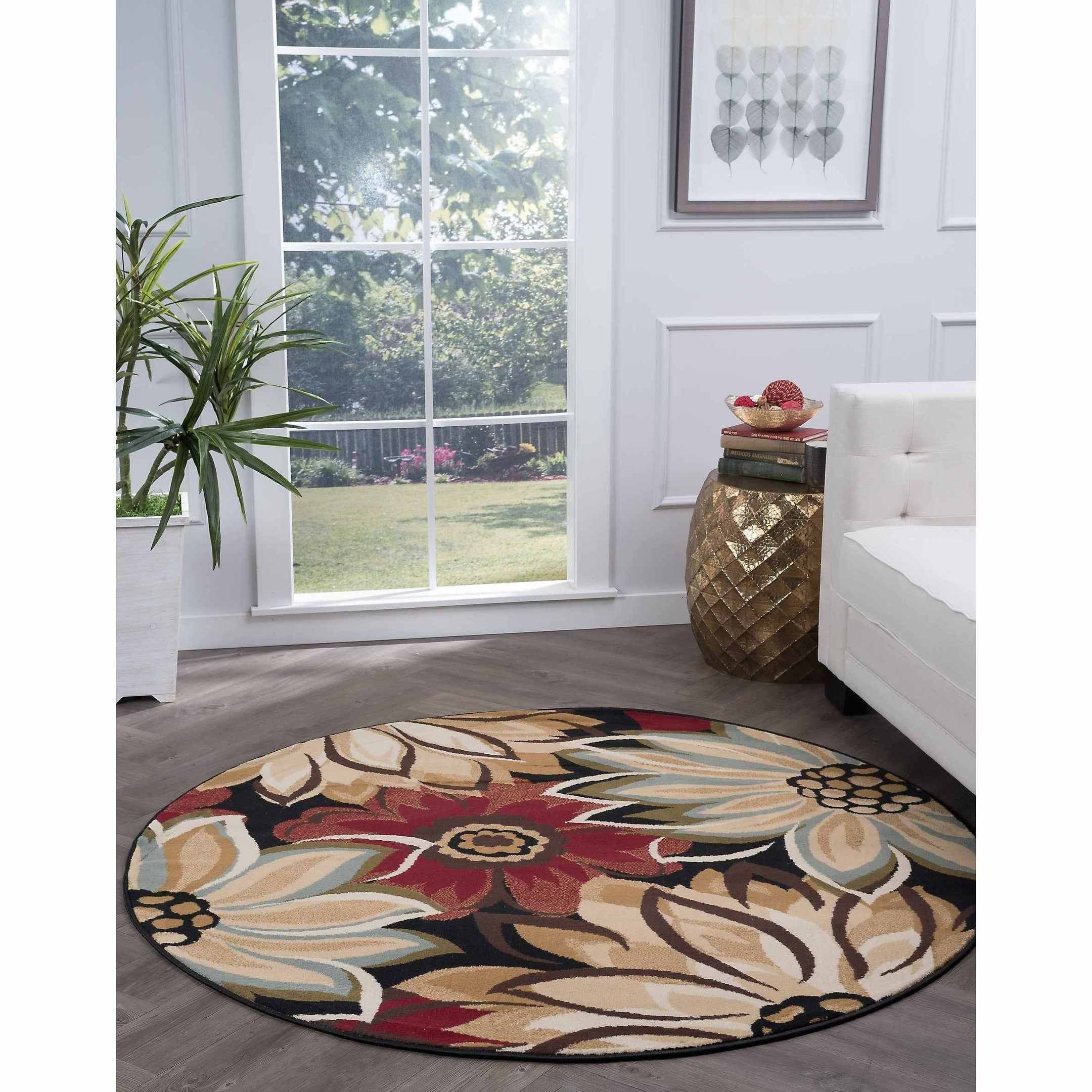 Flower Round Carpet