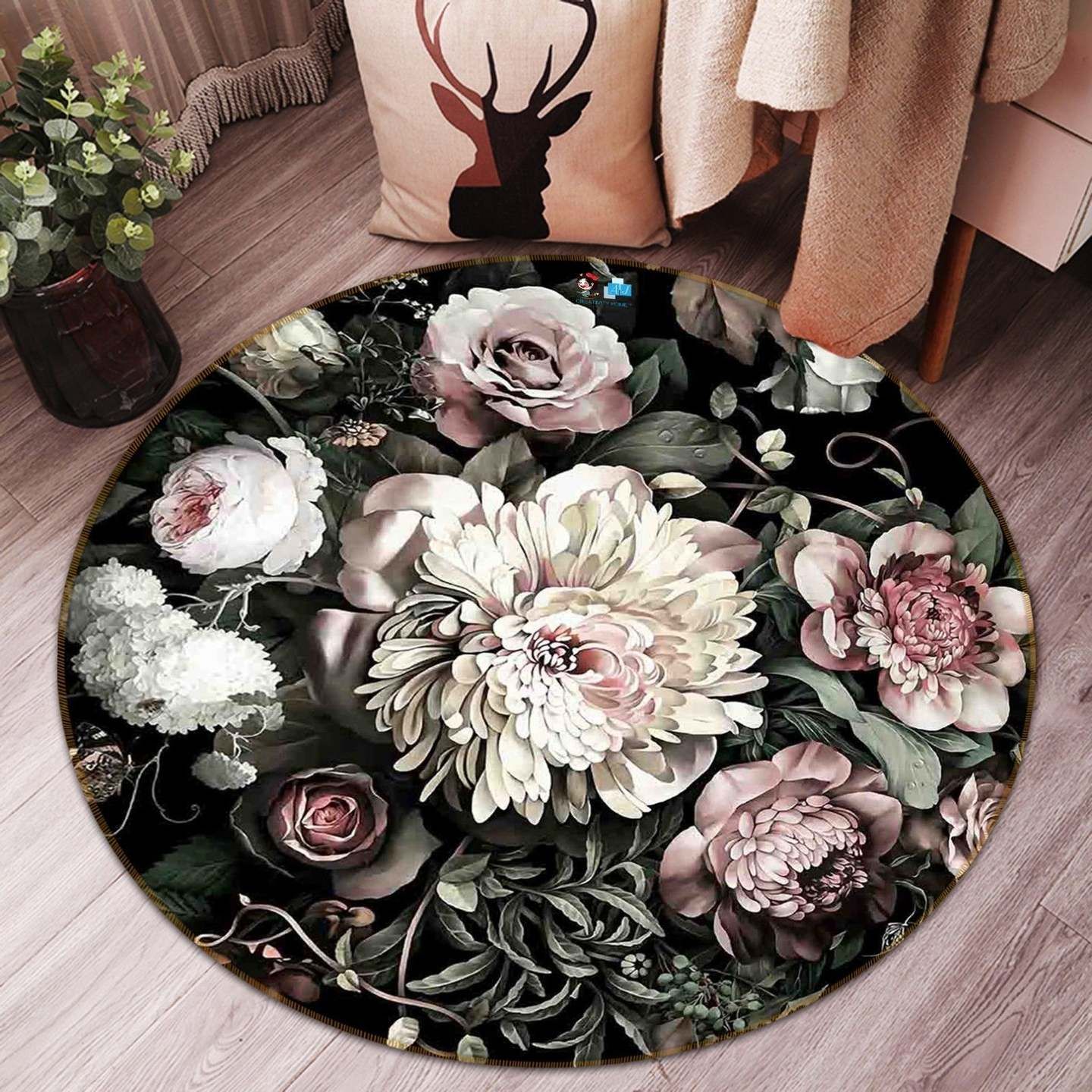 Flower Round Carpet