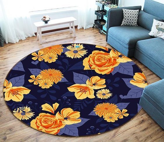 Flower Round Carpet