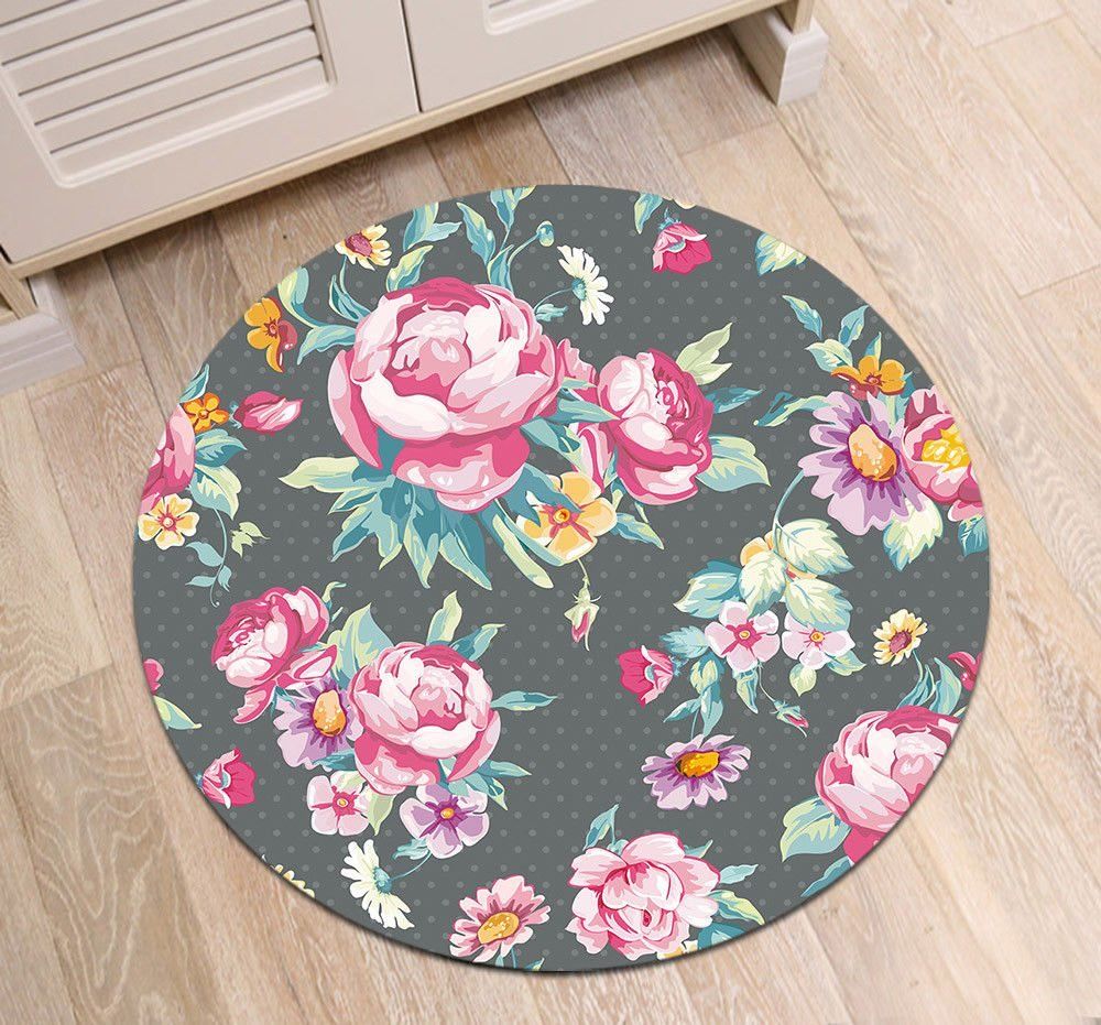 Flower Round Carpet