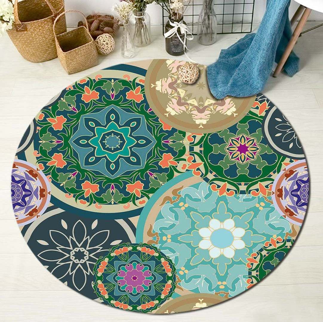 Flower Round Carpet