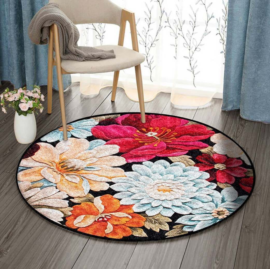Flower Round Carpet