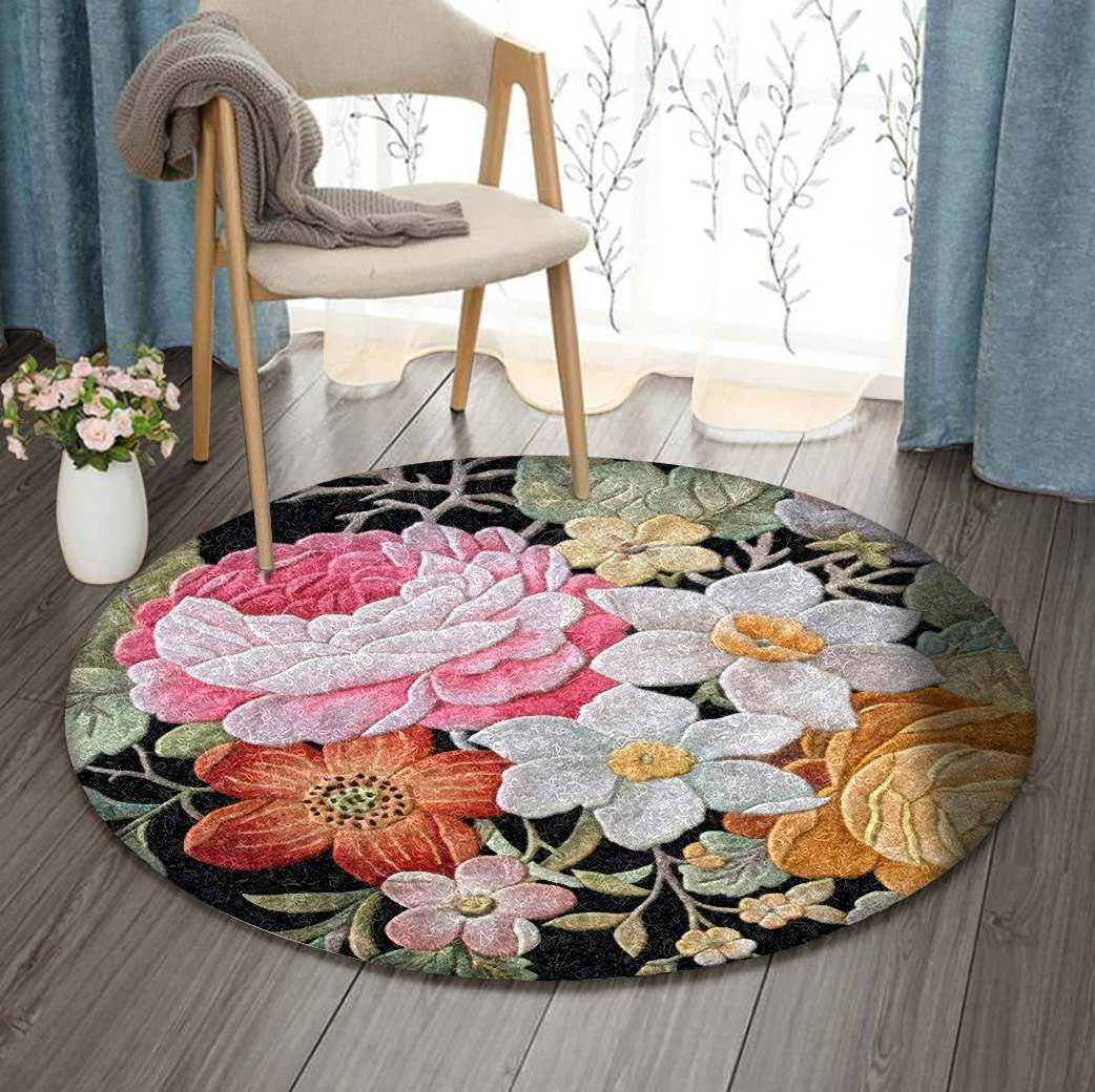 Flower Round Carpet
