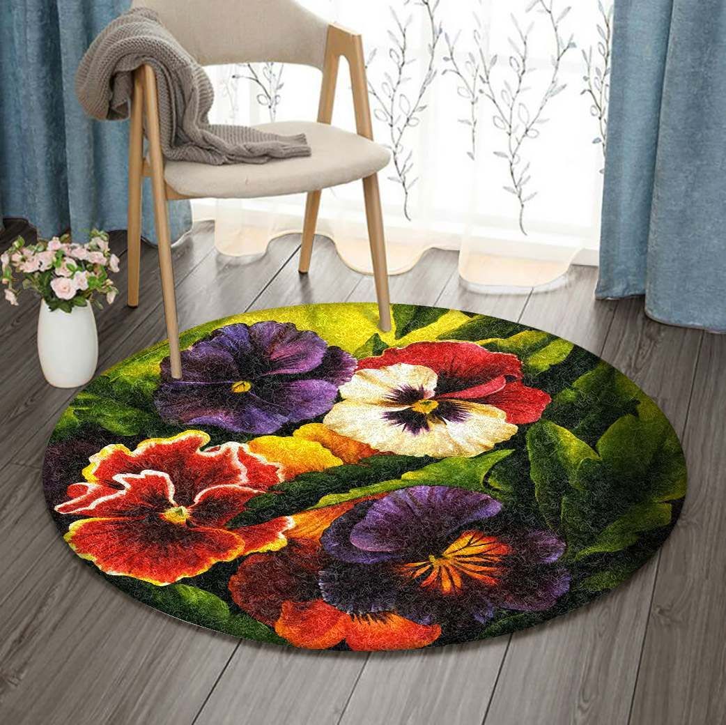 Flower Round Carpet