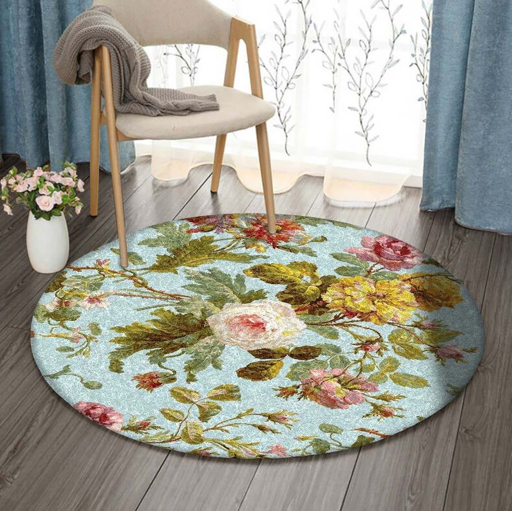 Flower Round Carpet