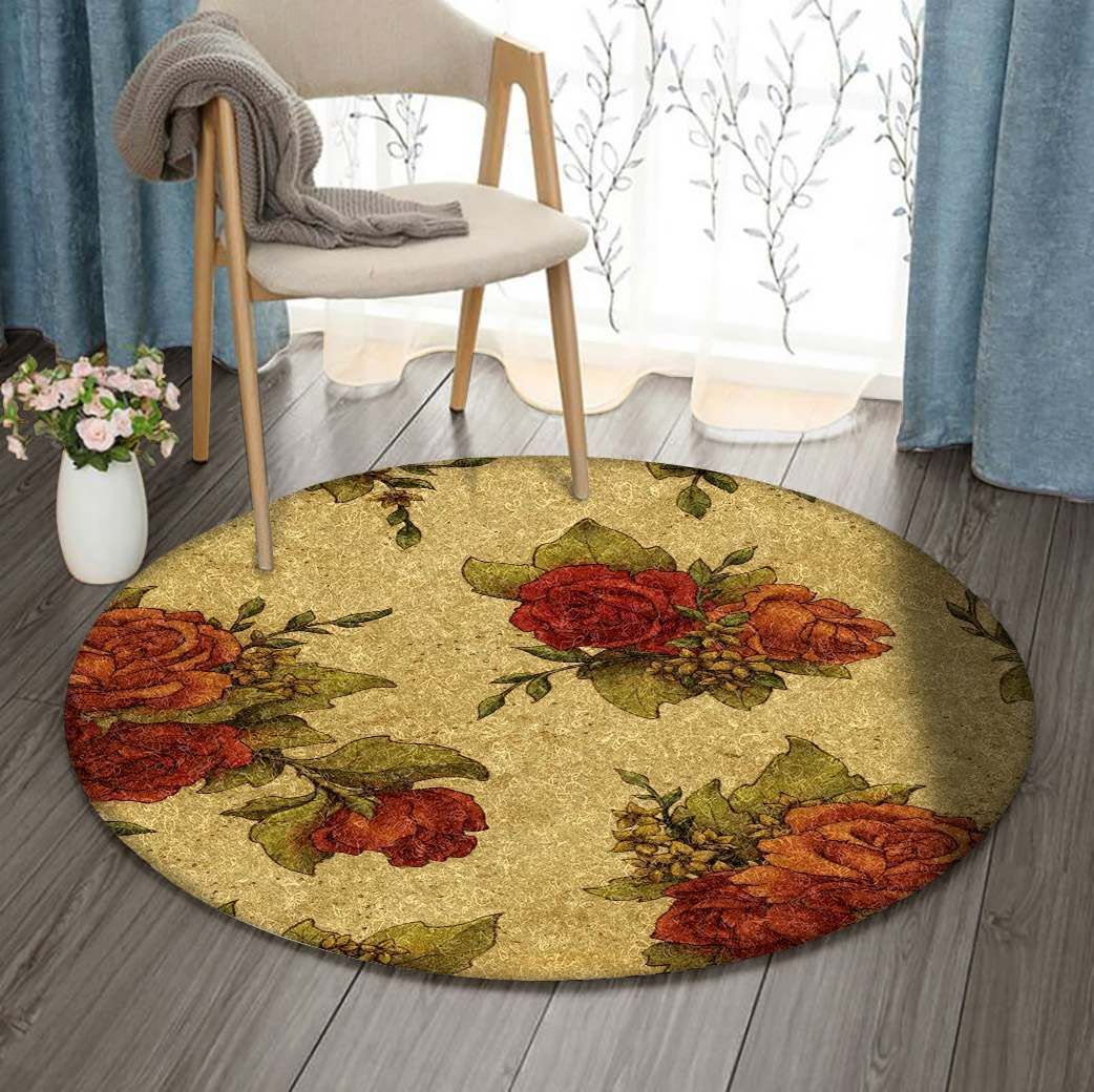 Flower Round Carpet