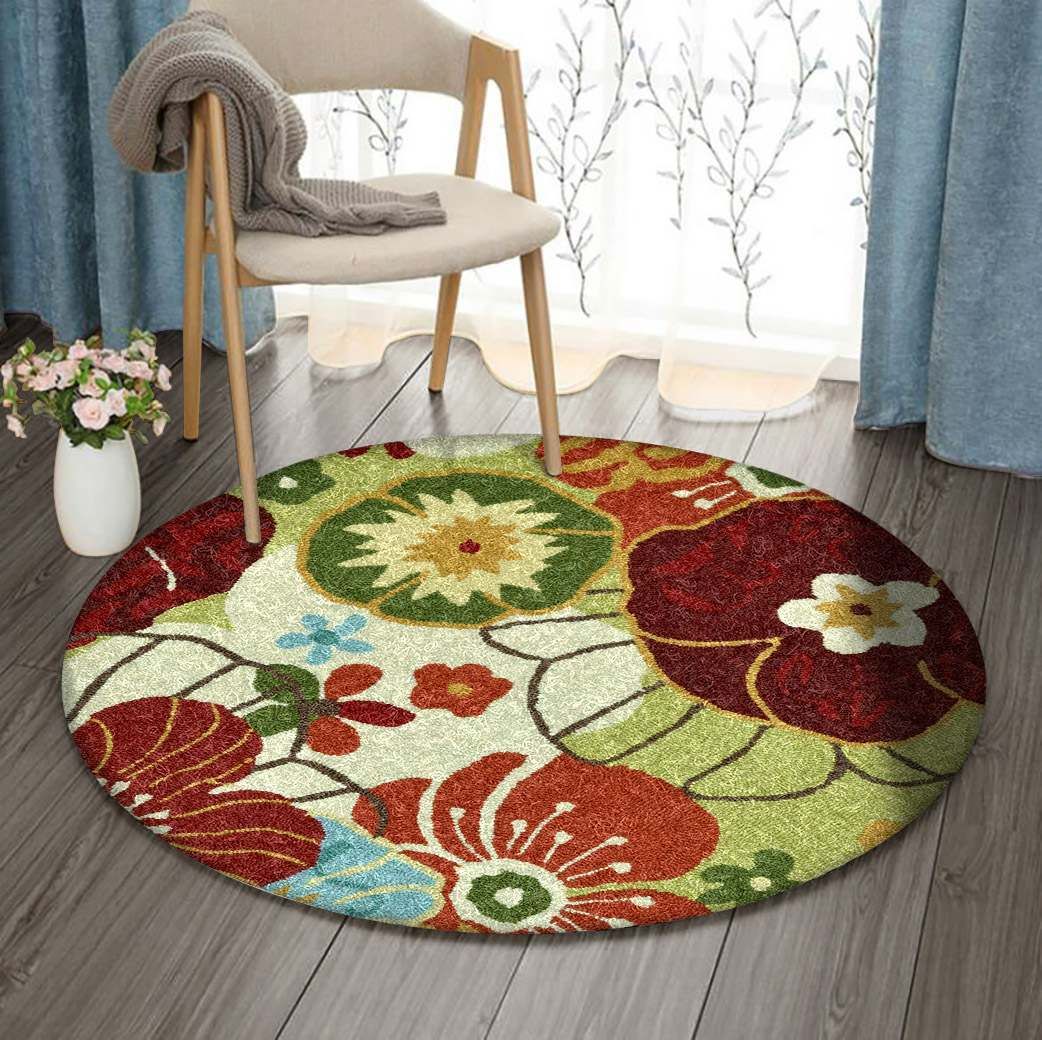 Flower Round Carpet
