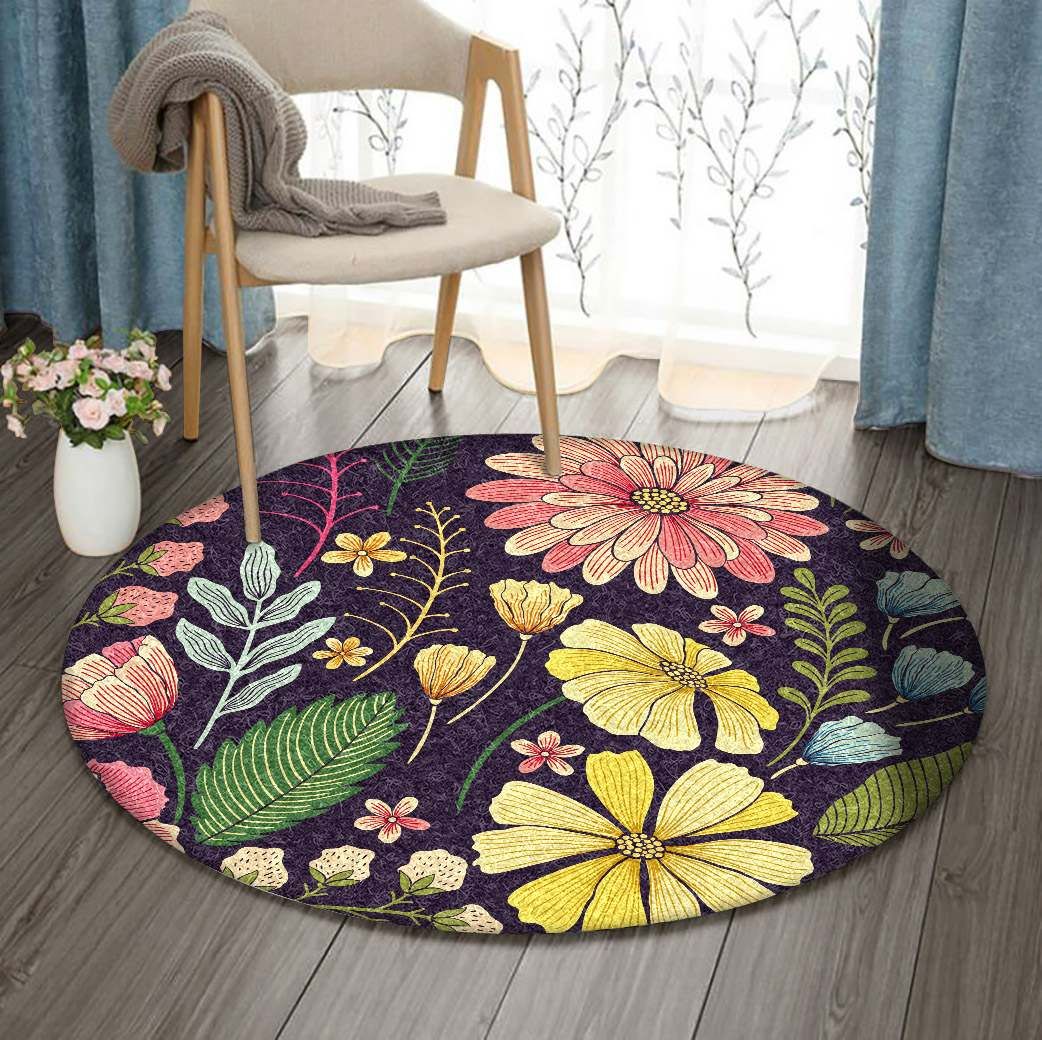 Flower Round Carpet