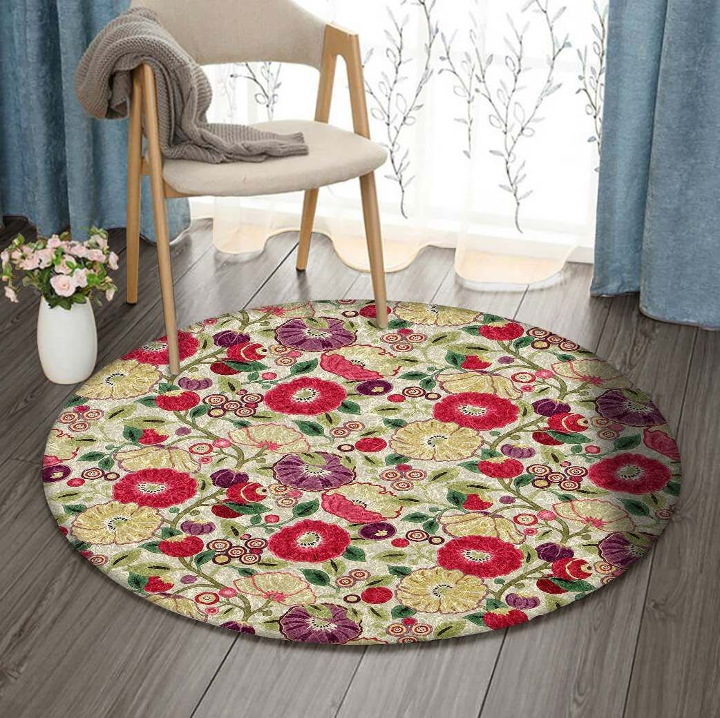 Flower Round Carpet