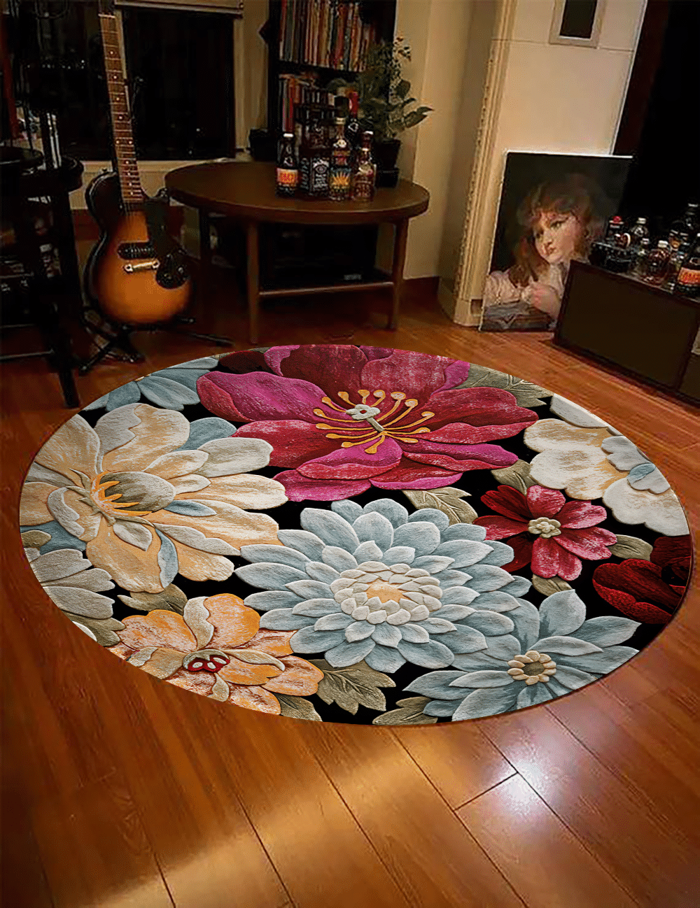 Flower Round Carpet