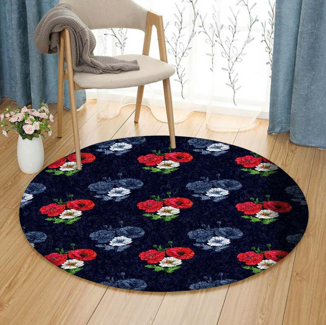 Flower Round Carpet