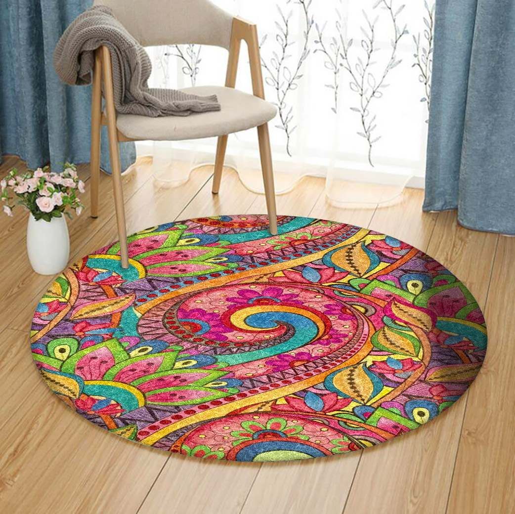 Flower Round Carpet