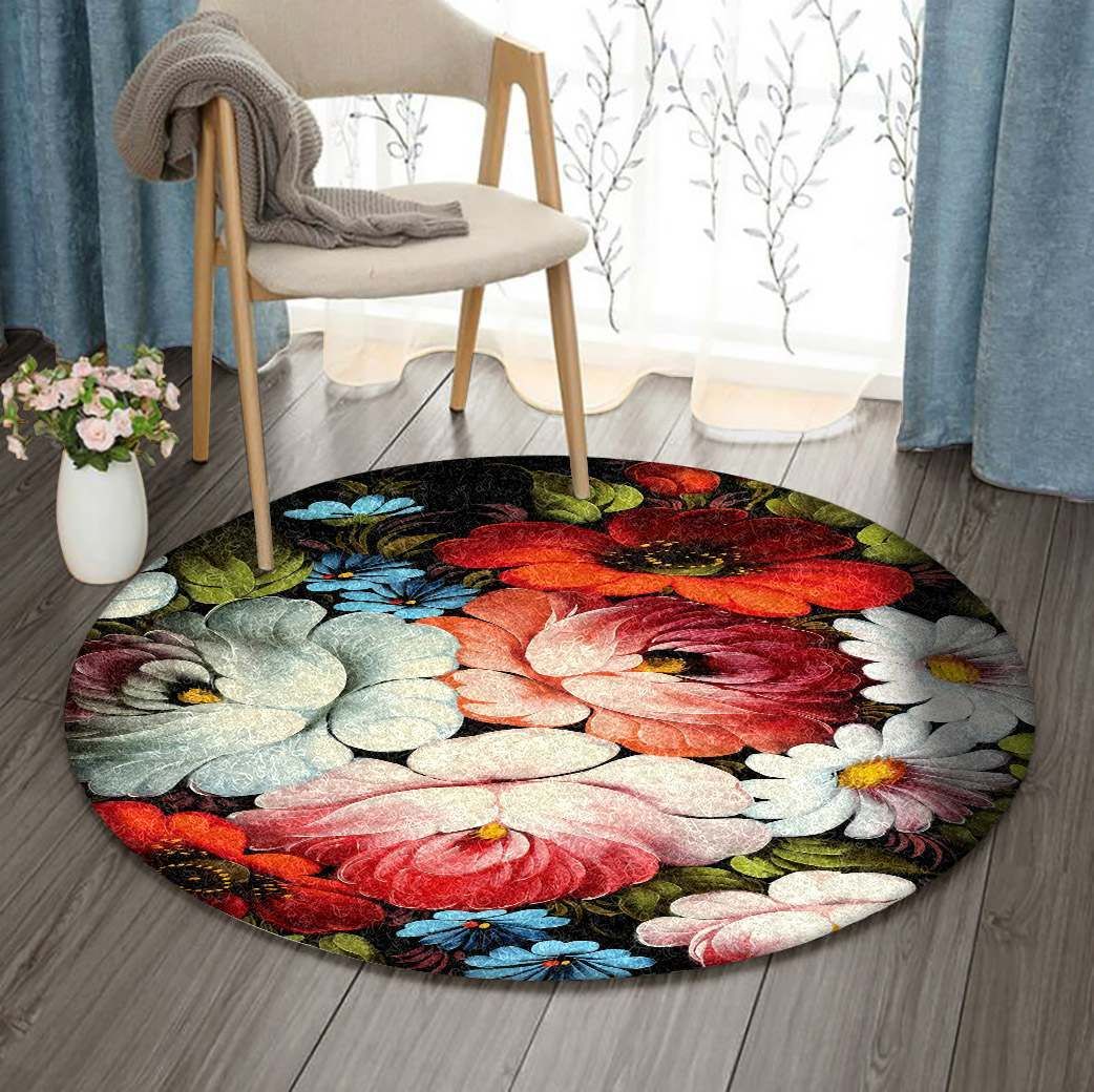 Flower Round Carpet