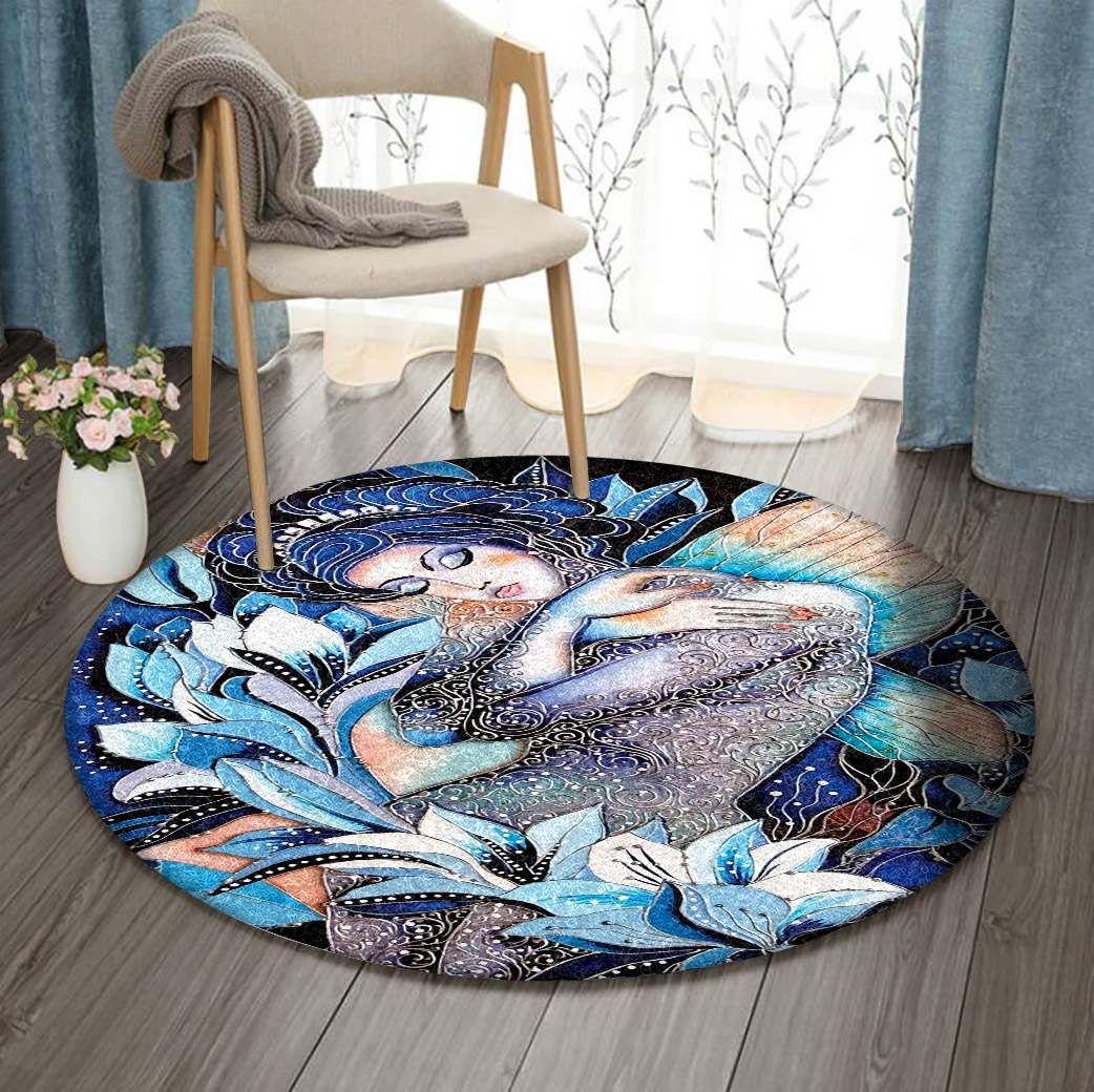 Flower Girl Round Carpet