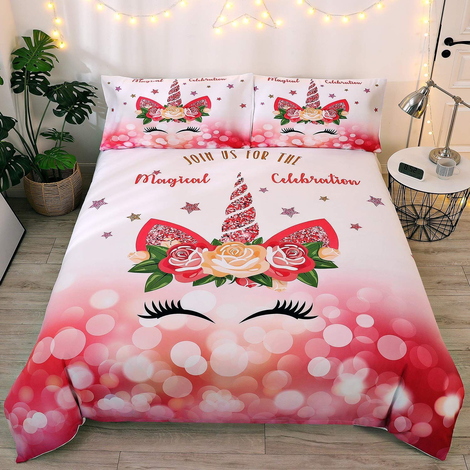 Flower Girls Unicorn Bedding Set