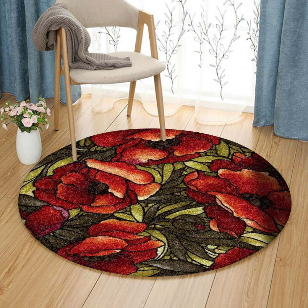 Flower Round Carpet
