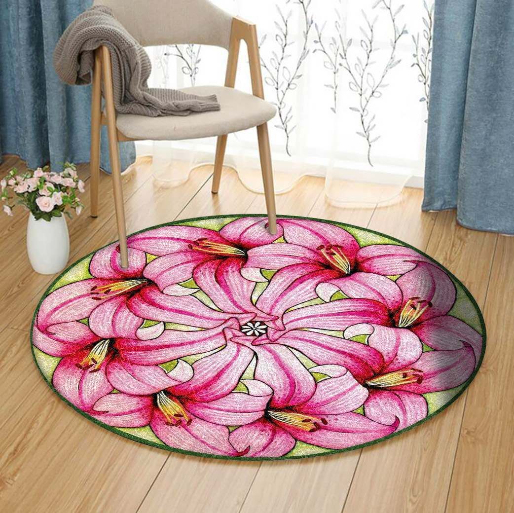 Flower Round Carpet