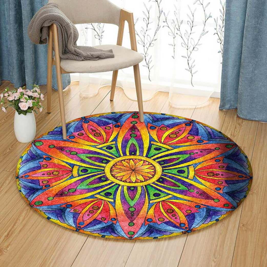 Flower Round Carpet