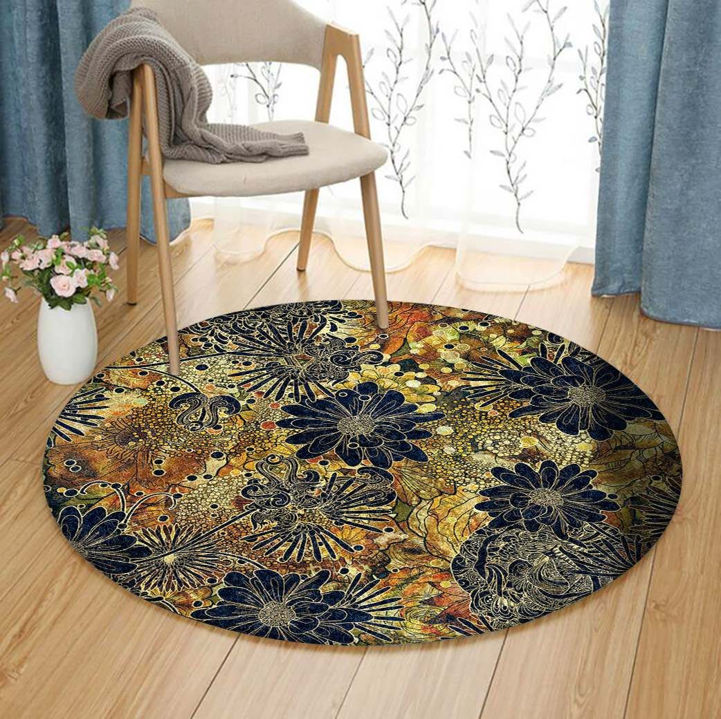 Flower Round Carpet