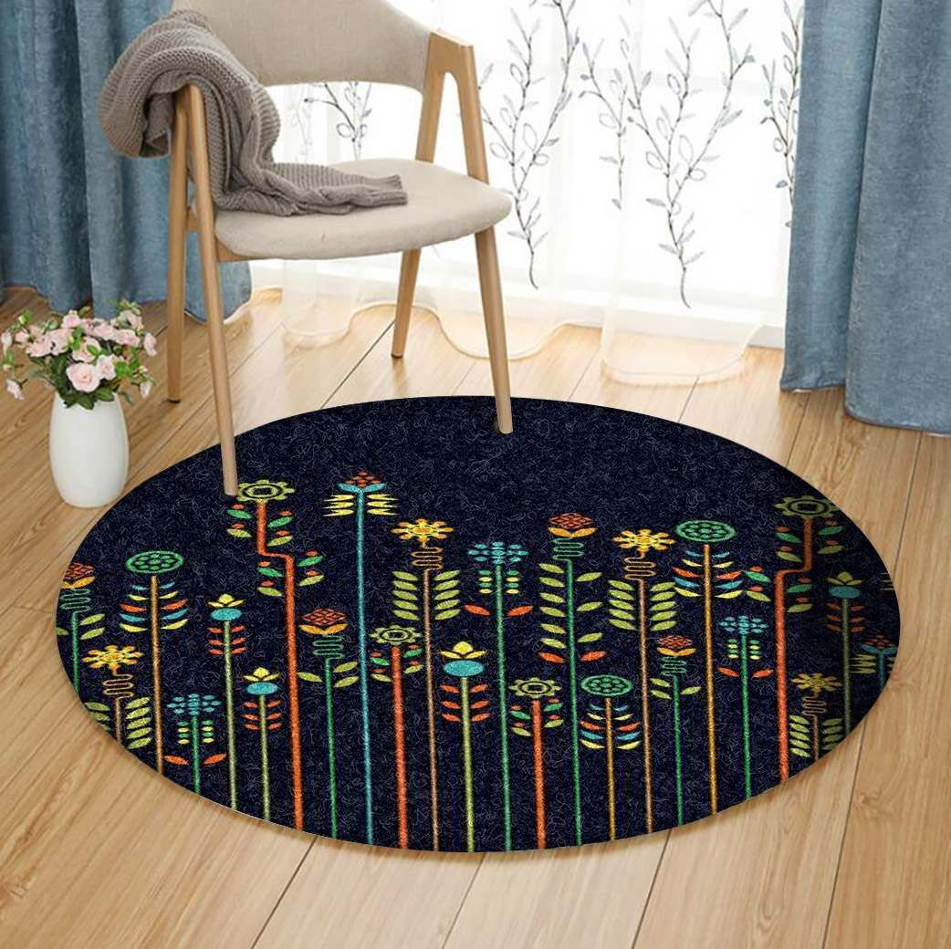 Flower Round Carpet