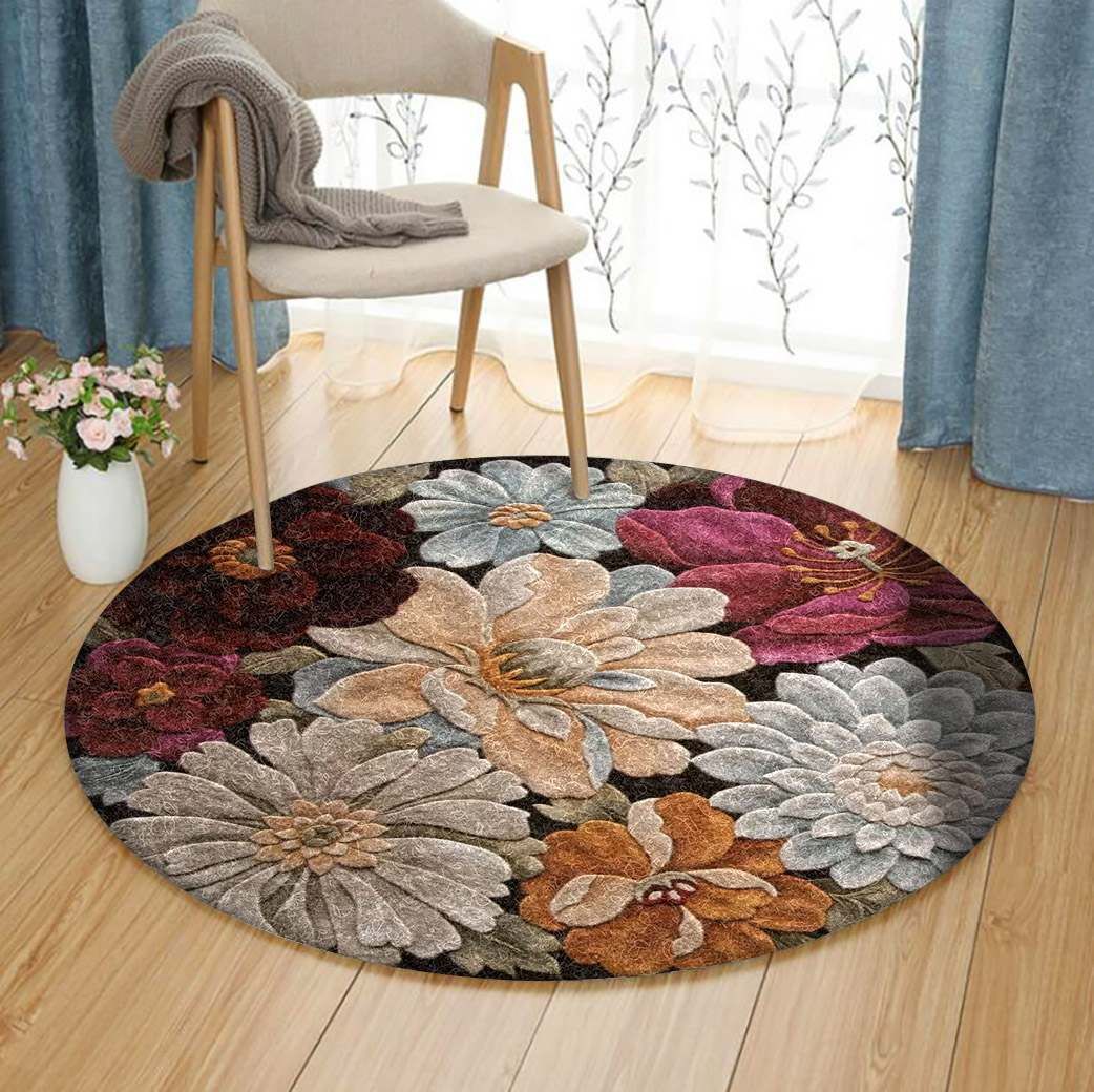 Flower Round Carpet