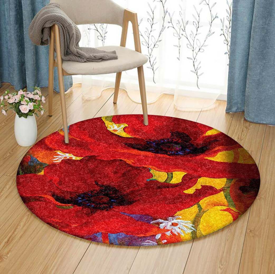 Flower Round Carpet