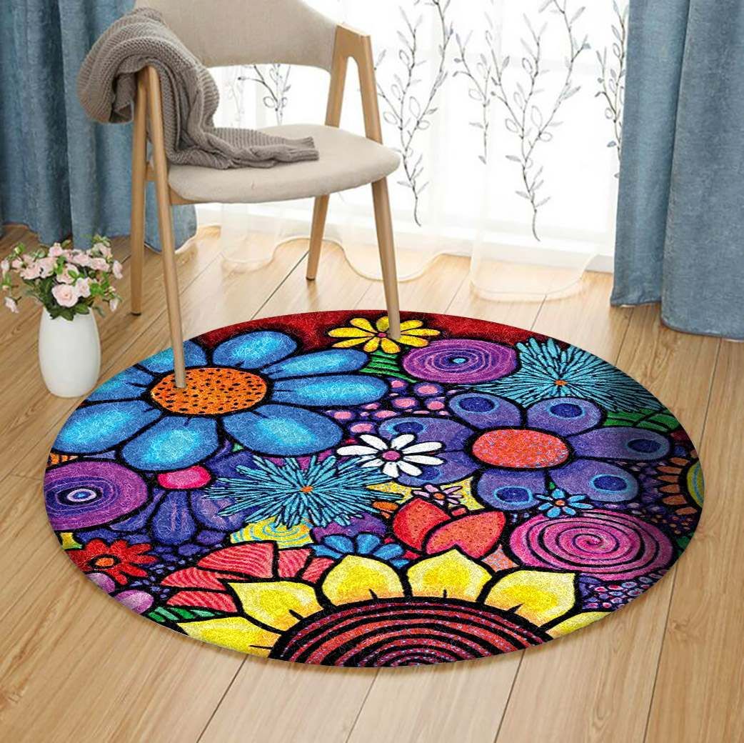 Flower Round Carpet