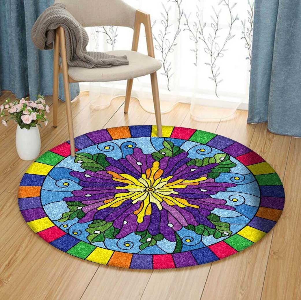 Flower Round Carpet