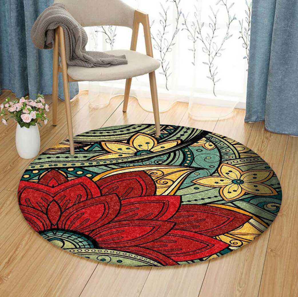 Flower Round Carpet