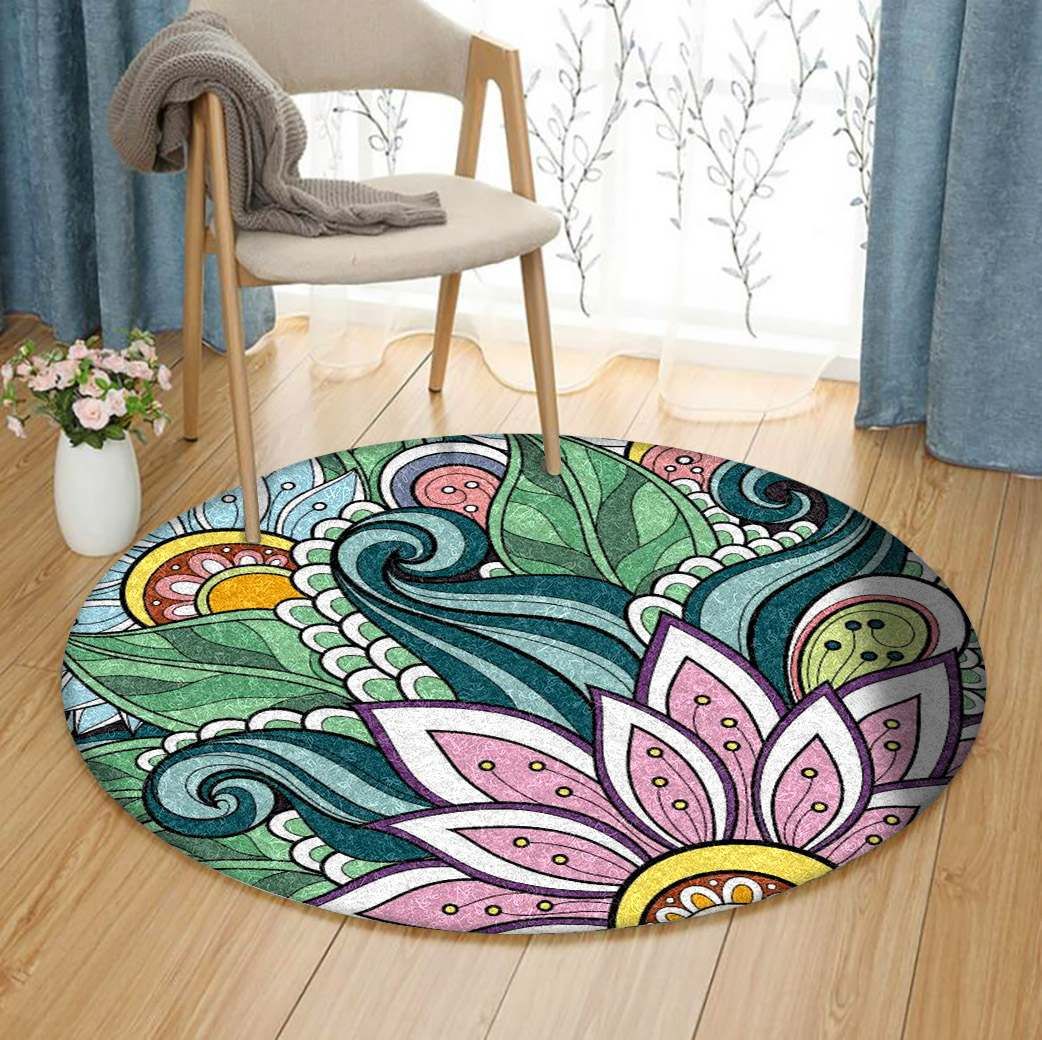Flower Round Carpet