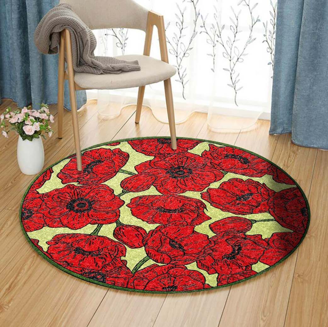 Flower Round Carpet