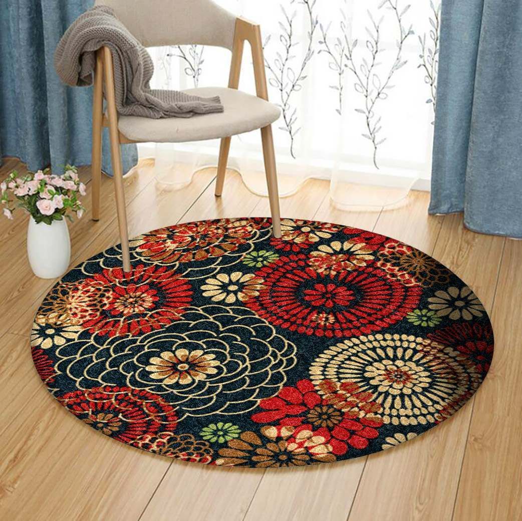 Flower Round Carpet