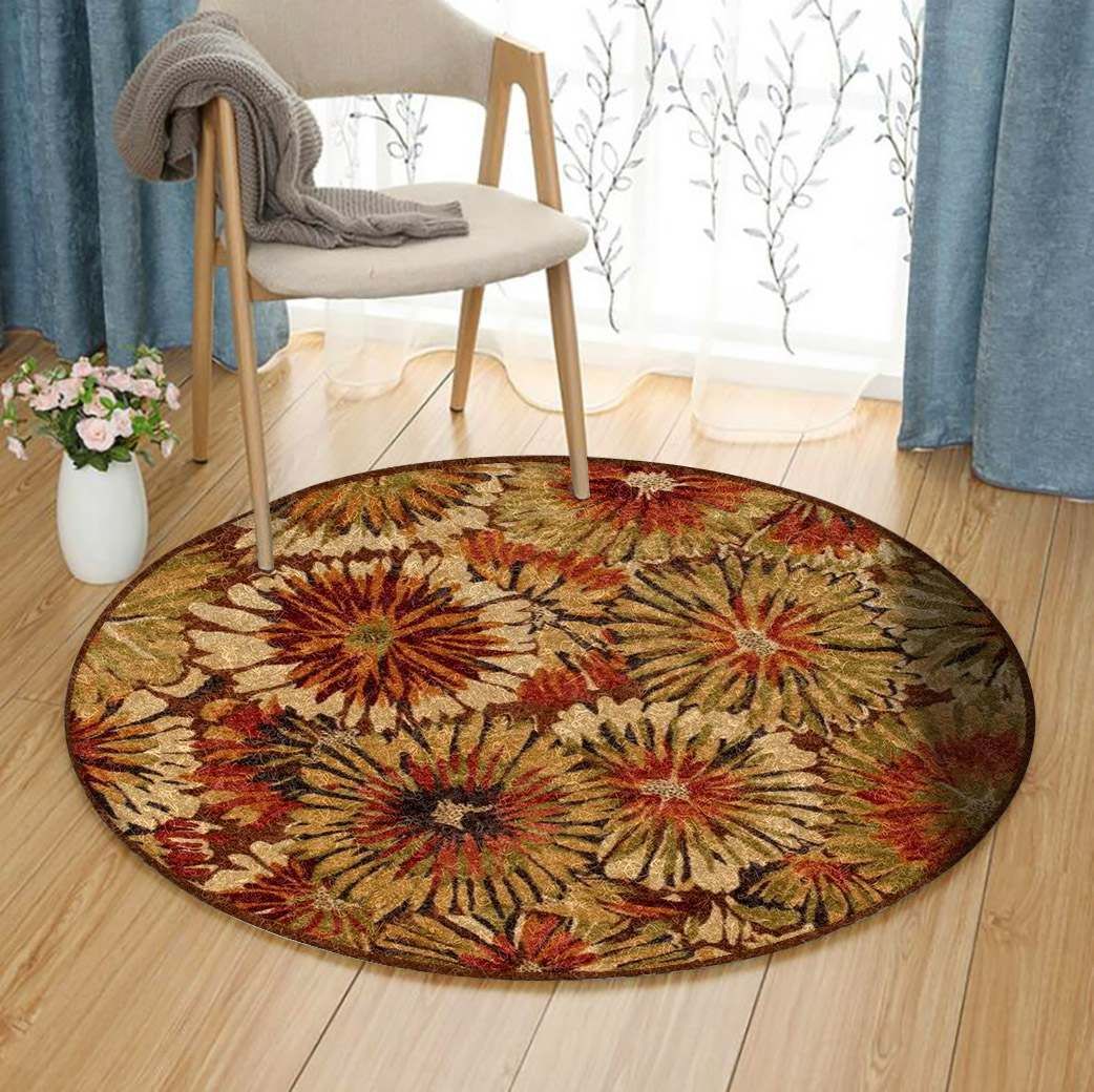 Flower Round Carpet