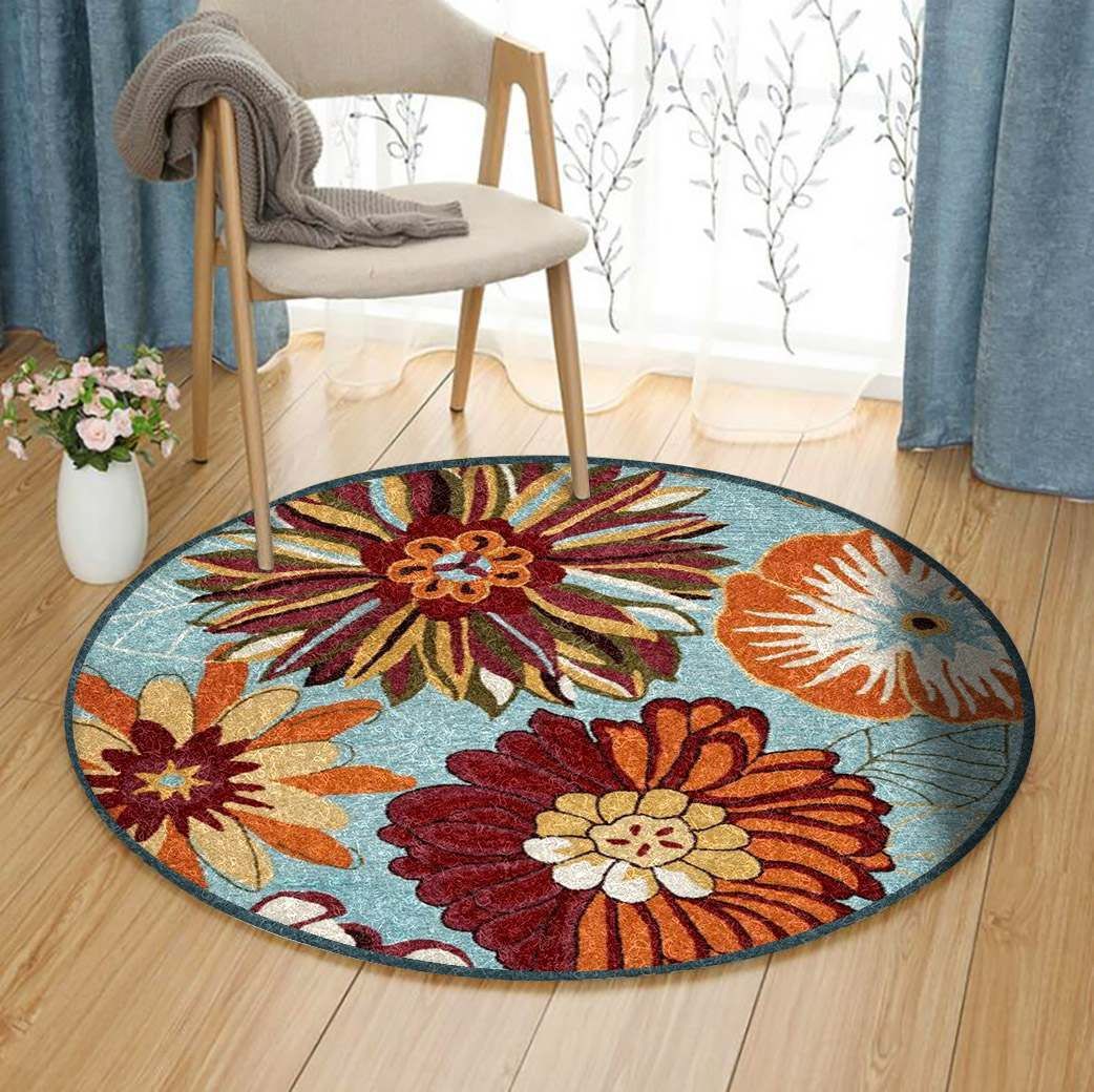 Flower Round Carpet