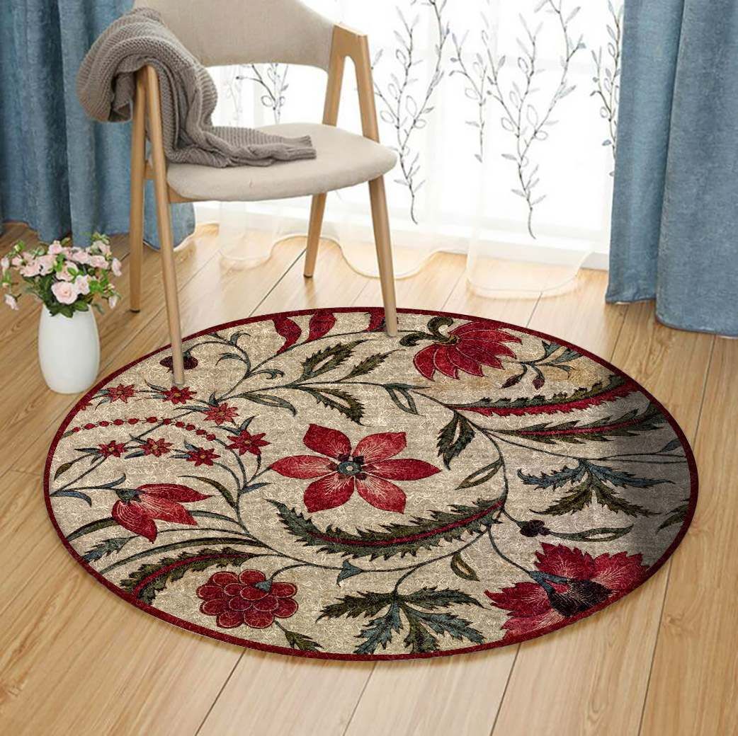 Flower Round Carpet