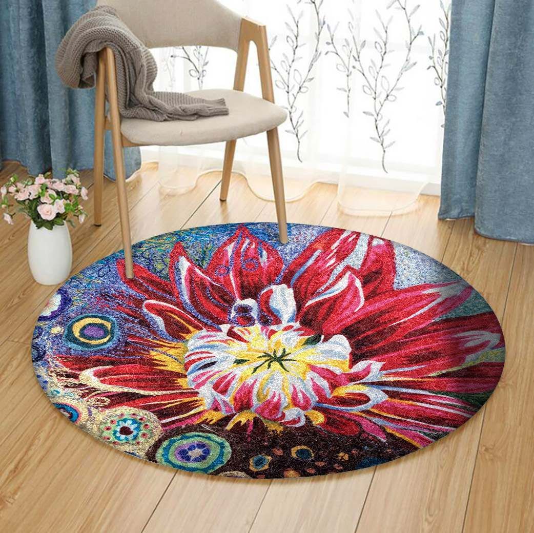 Flower Round Carpet