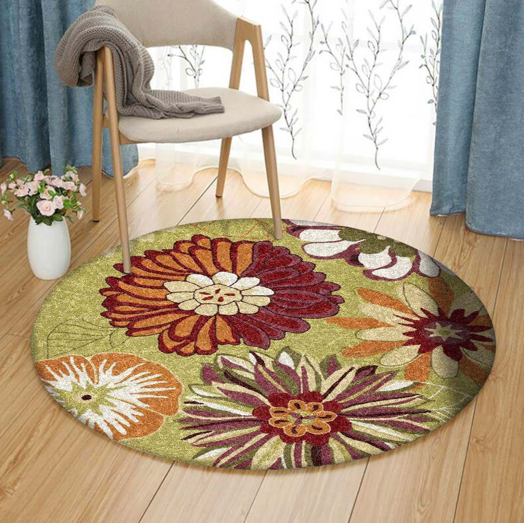 Flower Round Carpet