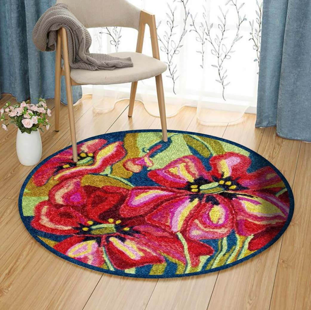 Flower Round Carpet