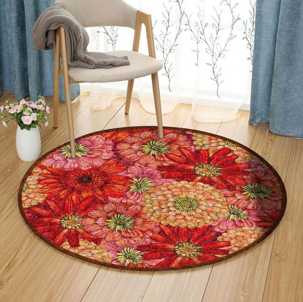 Flower Round Carpet