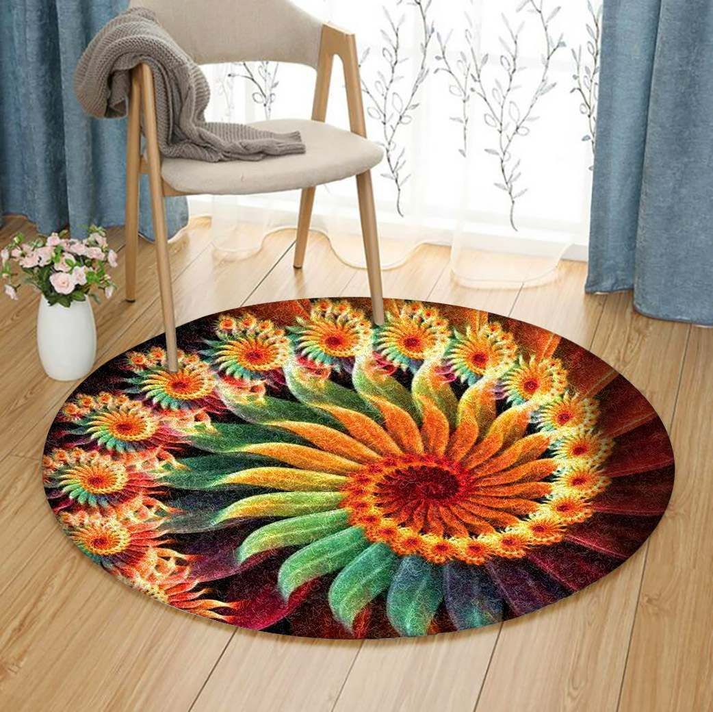Flower Round Carpet
