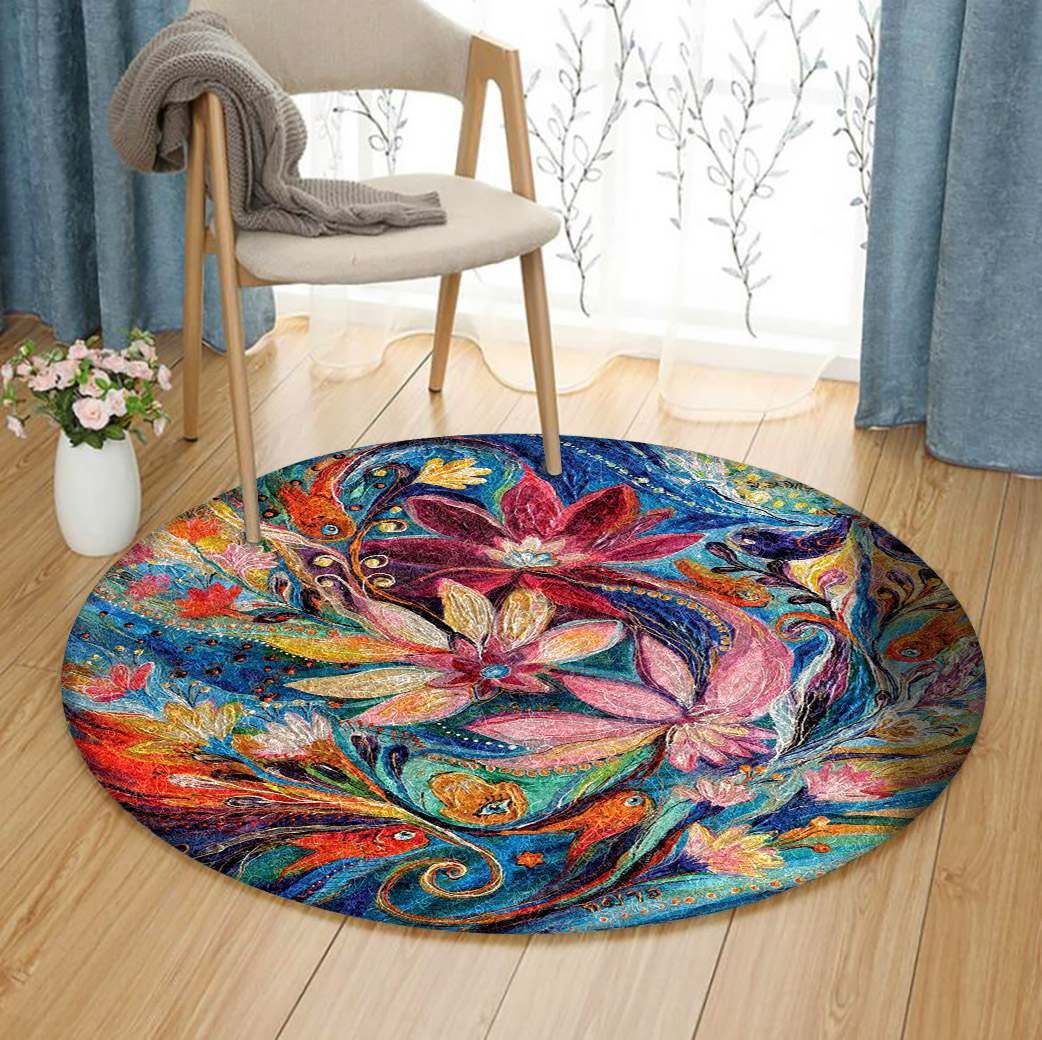 Flower Round Carpet