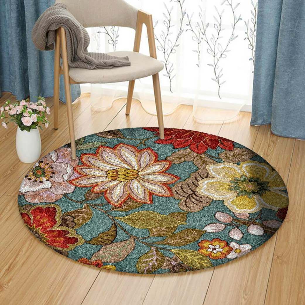 Flower Round Carpet