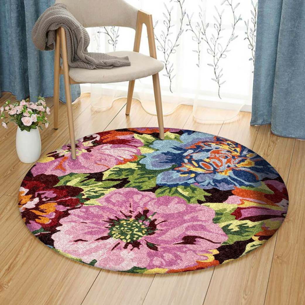 Flower Round Carpet