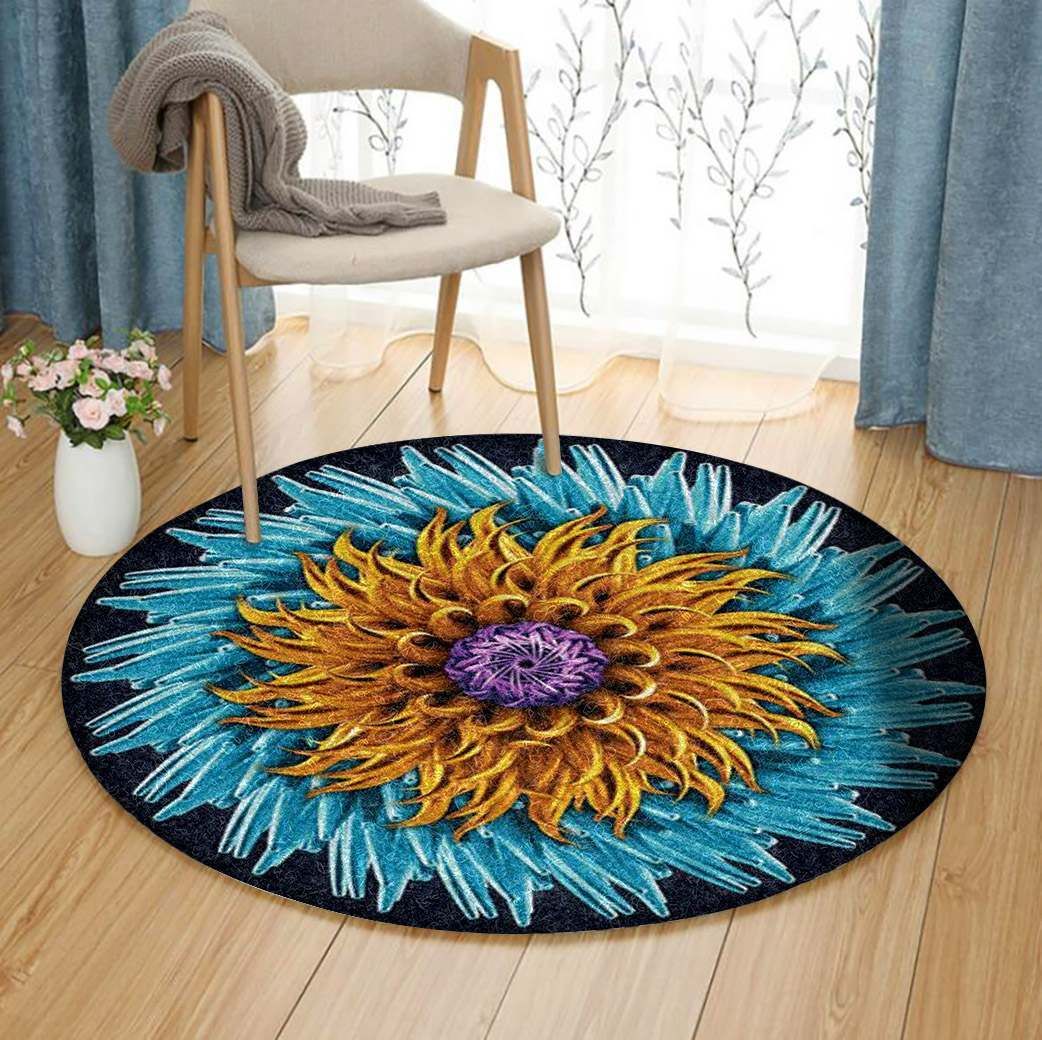 Flower Round Carpet