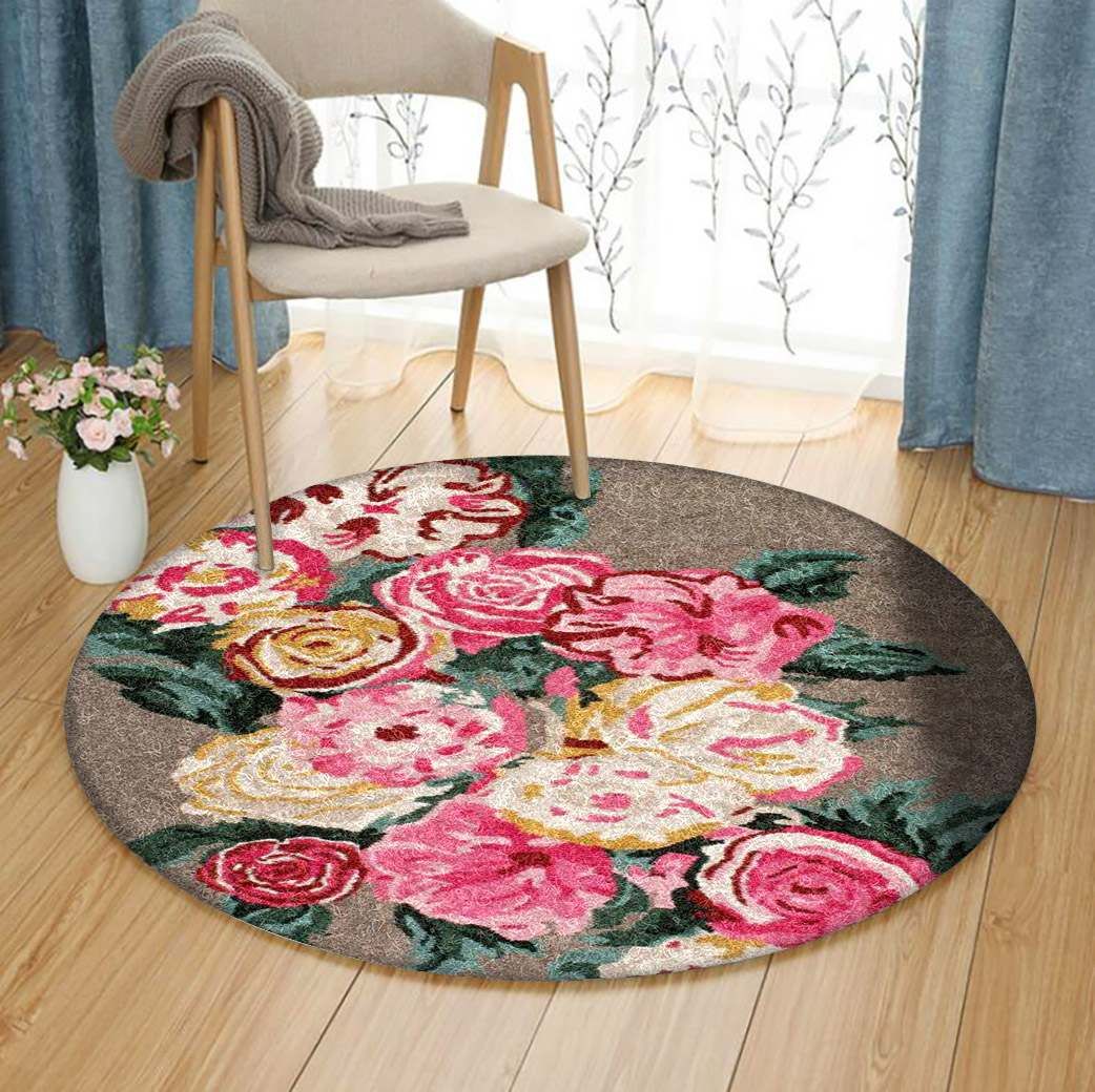 Flower Round Carpet