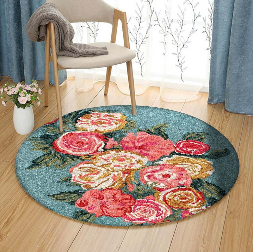 Flower Round Carpet