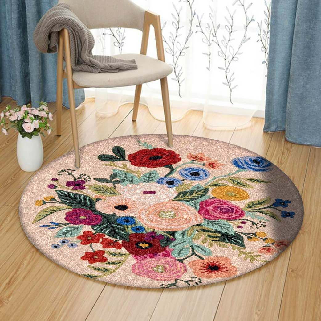 Flower Round Carpet