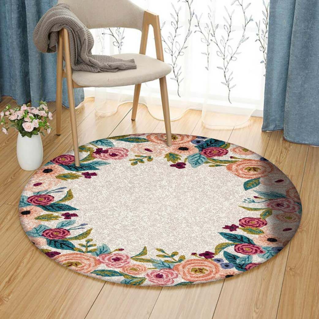 Flower Round Carpet